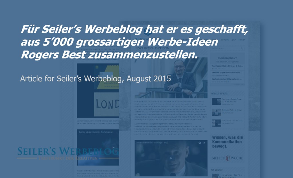 A Selection of Great Campaigns for Seiler’s&nbsp;Werbeblog