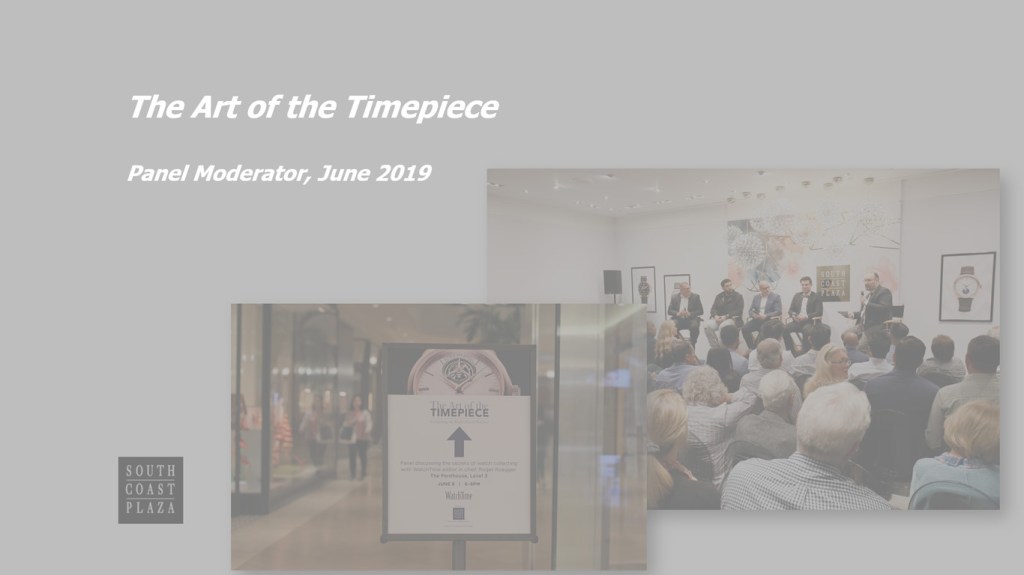 Panel Discussion on Modern and Vintage Watch&nbsp;Collecting