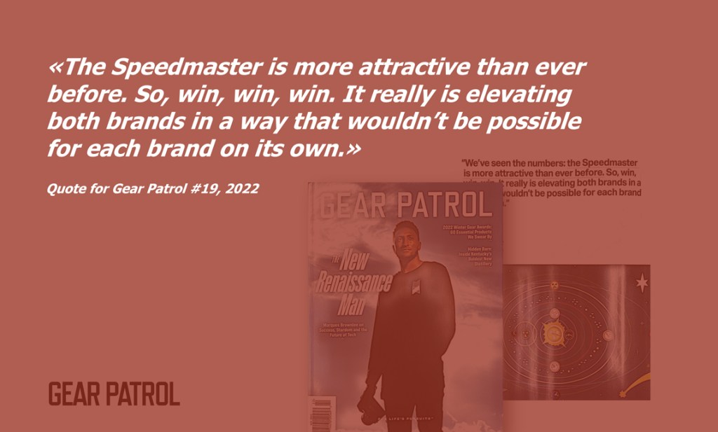 “The MoonSwatch Moment” – Quotes for Gear&nbsp;Patrol